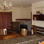 Living/Dining Area & Fireplace